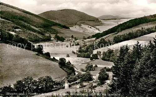 AK / Ansichtskarte Winkhausen Schmallenberg Lennetal Panorama