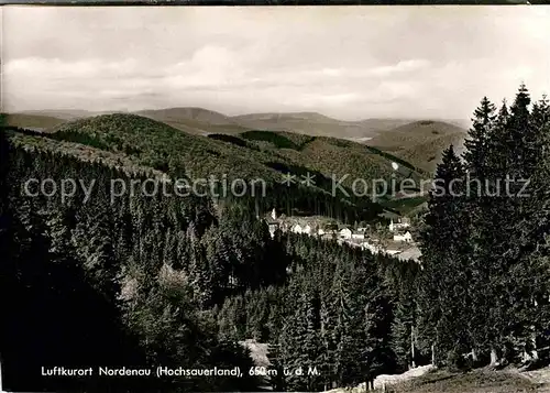 AK / Ansichtskarte Nordenau Panorama Kat. Schmallenberg