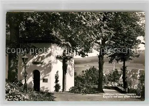 AK / Ansichtskarte Schmallenberg Hochsauerland Kapelle alter Friedhof