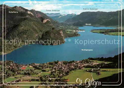 AK / Ansichtskarte St Gilgen Wolfgangsee Fliegeraufnahme