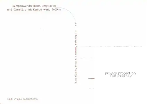 AK / Ansichtskarte Kampenwand Chiemgau Seilbahn Bergstation Kat. Aschau i.Chiemgau