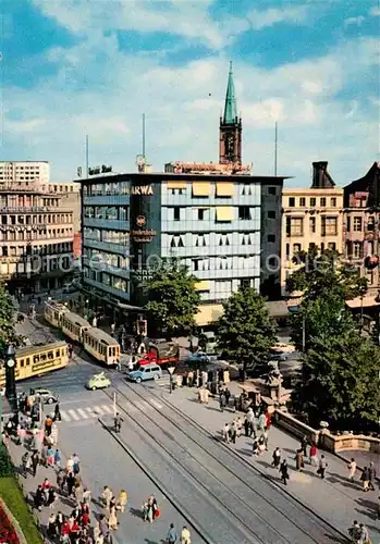 AK / Ansichtskarte Duesseldorf Corneliusplatz mit Koenigsallee Kat. Duesseldorf