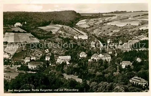 AK / Ansichtskarte Bad Mergentheim Partie Kurgarten und am Frauenberg Kat. Bad Mergentheim