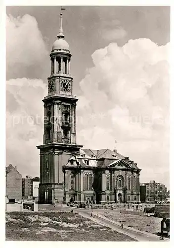 AK / Ansichtskarte Hamburg St Michaeliskirche Der Michel Wahrzeichen Kat. Hamburg