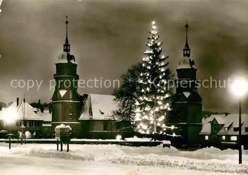 AK / Ansichtskarte Freudenstadt Hoehenluftkurort Wintersportplatz zur Weihnachtszeit Christbaum Kat. Freudenstadt