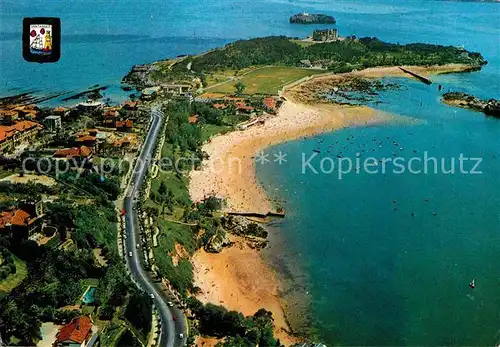 AK / Ansichtskarte Santander Fliegeraufnahme Strand Kat. Santander