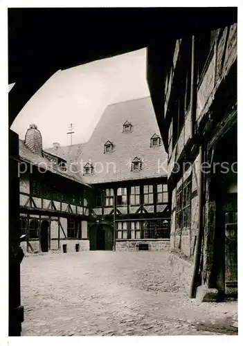 AK / Ansichtskarte Goslar Stammhaus der Familie Siemens Hof Kat. Goslar