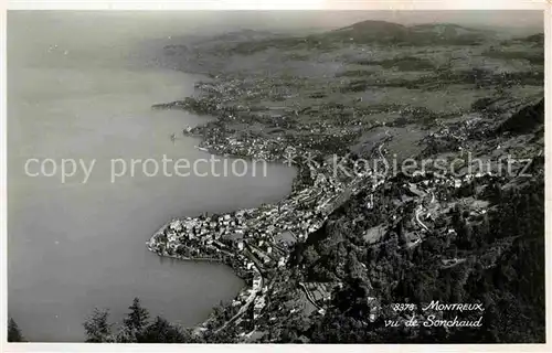 AK / Ansichtskarte Montreux VD Fliegeraufnahme Kat. Montreux