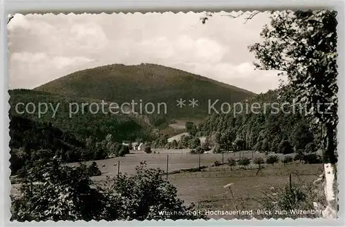 AK / Ansichtskarte Winkhausen Schmallenberg Witzenberg