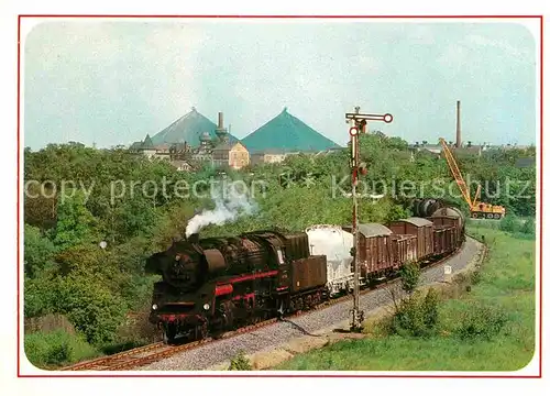 AK / Ansichtskarte Lokomotive Lok 583032 Gueterzug Ronneburg  Kat. Eisenbahn