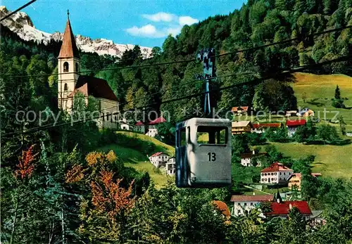 AK / Ansichtskarte Seilbahn Salzberg Duerrnberg Hallein Kat. Bahnen