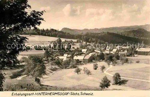 AK / Ansichtskarte Hinterhermsdorf Gesamtansicht  Kat. Sebnitz