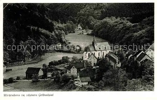 AK / Ansichtskarte Wirzenborn Ortsansicht mit Kirche Kat. Montabaur