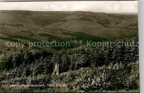 AK / Ansichtskarte Schanze Sauerland Panorama Kat. Schmallenberg