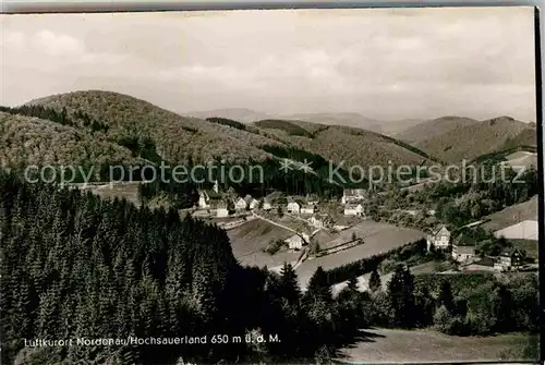 AK / Ansichtskarte Nordenau Panorama Kat. Schmallenberg