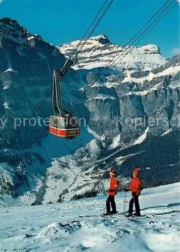 AK / Ansichtskarte Seilbahn Leukerbad Torrent Gemmi Steghorn  Kat. Bahnen