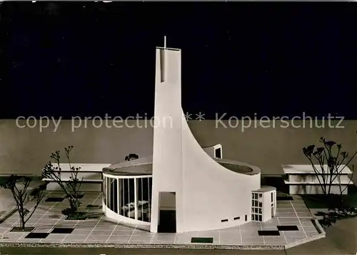 AK / Ansichtskarte Loerrach Model Neue Katholischen Kirche  Kat. Loerrach