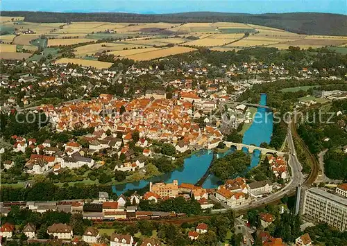 AK / Ansichtskarte Melsungen Fulda Fliegeraufnahme Kat. Melsungen