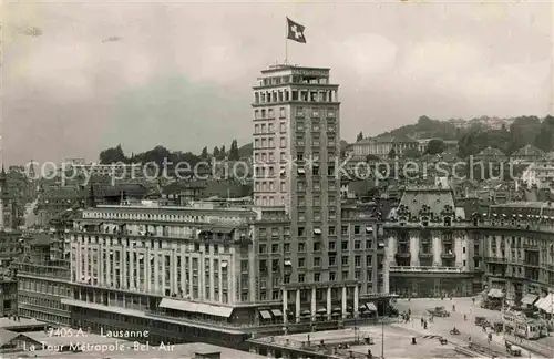 AK / Ansichtskarte Lausanne VD La Tour Metropole Bel Air Kat. Lausanne