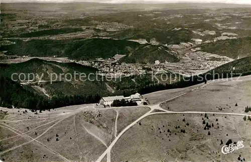 AK / Ansichtskarte Waldkirch Breisgau Berghaus Kandel Schwarzwald Rheinebene Fliegeraufnahme Kat. Waldkirch