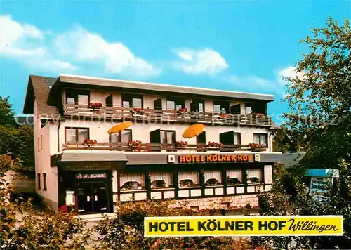 AK / Ansichtskarte Willingen Sauerland Hotel Koelner Hof Kat. Willingen (Upland)