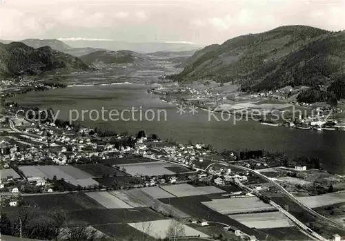 AK / Ansichtskarte Bodensdorf Ossiacher See Fliegeraufnahme