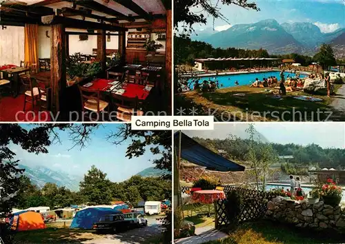 AK / Ansichtskarte Susten Leuk Camping Bella Tola Restaurant Schwimmbad Kat. Susten