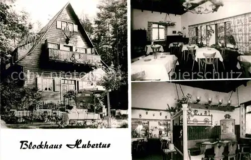 AK / Ansichtskarte Bernkastel Kues Blockhaus Hubertus Gaststube Kat. Bernkastel Kues