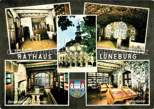 AK / Ansichtskarte Lueneburg Rathaus Gerichtslaube Kanzlei Korkzimmer Kat. Lueneburg