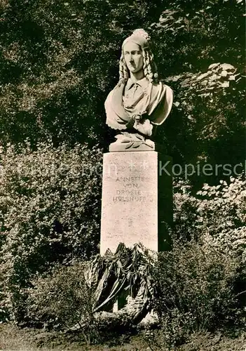 AK / Ansichtskarte Muenster Westfalen Denkmal Anette von Droste Huelsthoff Kat. Muenster