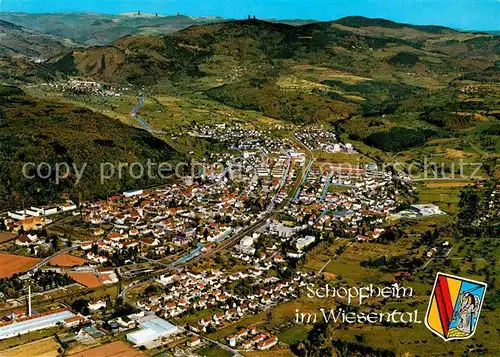 AK / Ansichtskarte Schopfheim im Wiesental Fliegeraufnahme Kat. Schopfheim