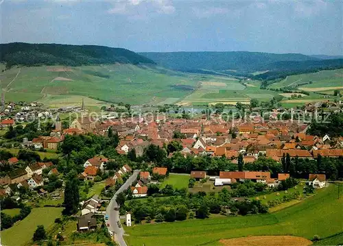 AK / Ansichtskarte Iphofen Fliegeraufnahme mit Schwanberg Kat. Iphofen