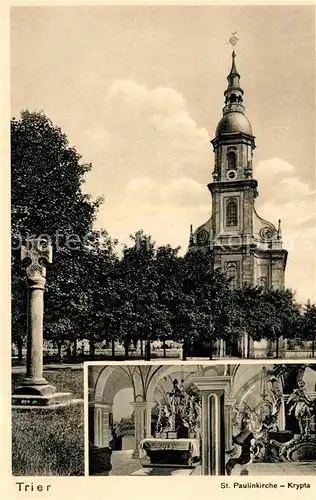 AK / Ansichtskarte Trier Mosel St Paulinkirche Krypta