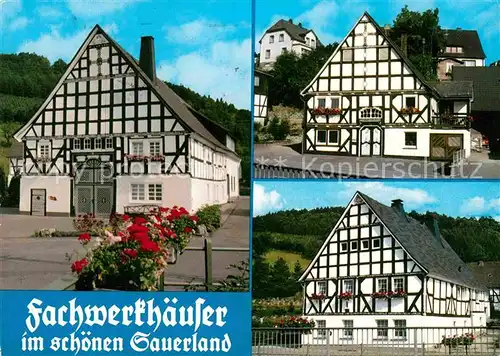 AK / Ansichtskarte Sauerland Schoene Fachwerkhaeuser