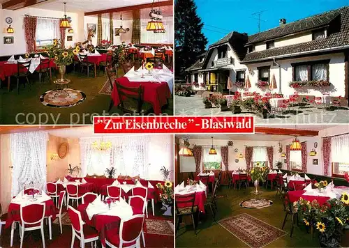 AK / Ansichtskarte Blasiwald Gasthaus Restaurant Zur Eisenbreche Kat. Schluchsee