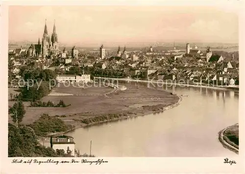 AK / Ansichtskarte Regensburg Gesamtansicht  Kat. Regensburg