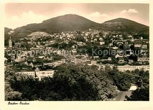 AK / Ansichtskarte Baden Baden Panorama  Kat. Baden Baden