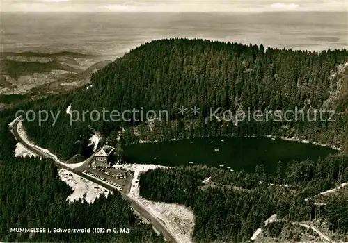 AK / Ansichtskarte Mummelsee Berghotel Schwarzwald Fliegeraufnahme Kat. Seebach