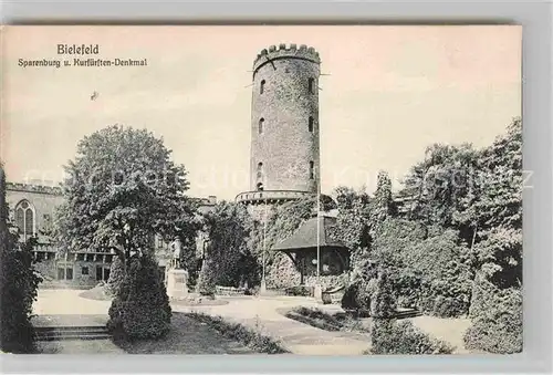 AK / Ansichtskarte Bielefeld Sparenburg Kurfuersten Denkmal Kat. Bielefeld