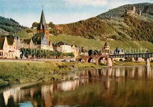 AK / Ansichtskarte Bernkastel Kues Moselpartie mit Burg Landshut Kat. Bernkastel Kues