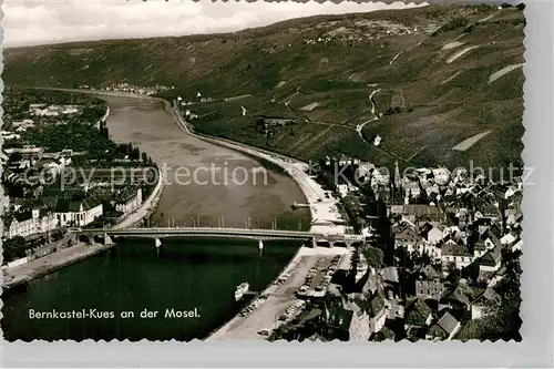 AK / Ansichtskarte Bernkastel Kues Moselpartie mit Burgruine Landshut Kat. Bernkastel Kues