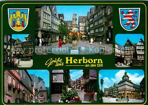 AK / Ansichtskarte Herborn Hessen Ortspartien Fachwerk Kat. Herborn