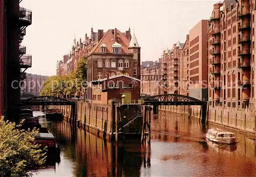 AK / Ansichtskarte Hamburg Wandrahms und Hollaendischbrookfleet Speicherstadt Kat. Hamburg