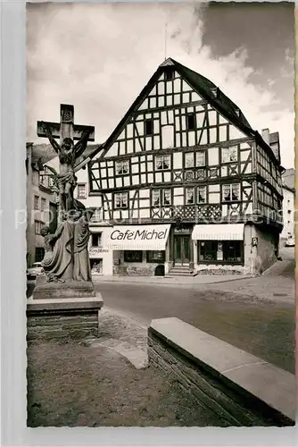 AK / Ansichtskarte Bernkastel Kues Cafe Michel Am Kreuz Kat. Bernkastel Kues