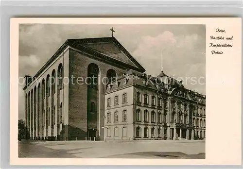 AK / Ansichtskarte Trier Basilika und Kurfuerstliches Palais Kat. Trier