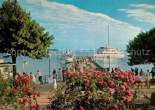 AK / Ansichtskarte Starnberg Seepromenade Landungssteg Kat. Starnberg