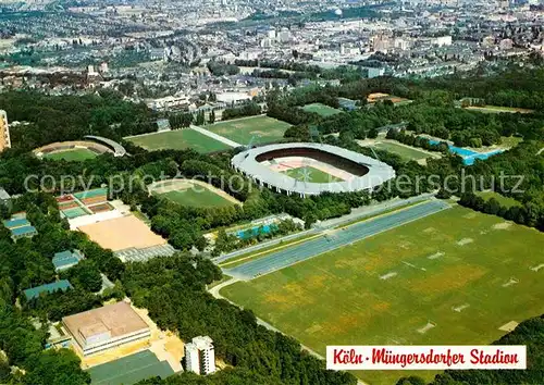 AK / Ansichtskarte Koeln Rhein Fliegeraufnahme Wuengersdorfer Stadion Kat. Koeln