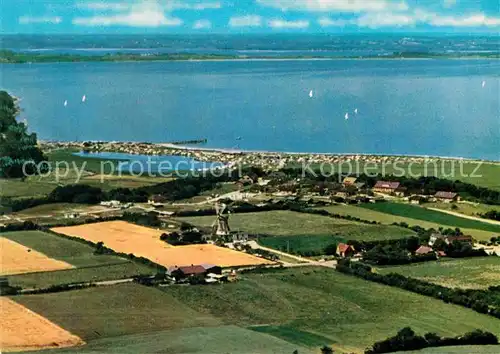 AK / Ansichtskarte Westerholz Langballig Fliegeraufnahme mit Windmuehle Kat. Westerholz