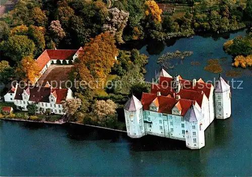 AK / Ansichtskarte Gluecksburg Ostseebad Fliegeraufnahme Wasserschloss Kat. Gluecksburg (Ostsee)