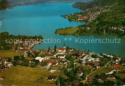 AK / Ansichtskarte Rottach Egern Fliegeraufnahme am Tegernsee Kat. Rottach Egern